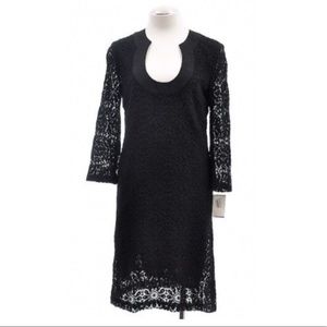 black Trink Turk boho Bell Sleeve Lace Dress